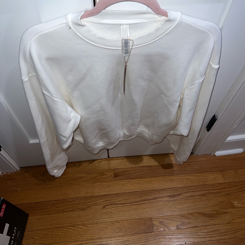 SKIMS Cotton Fleece Classic Crewneck Sweatshirt NWT